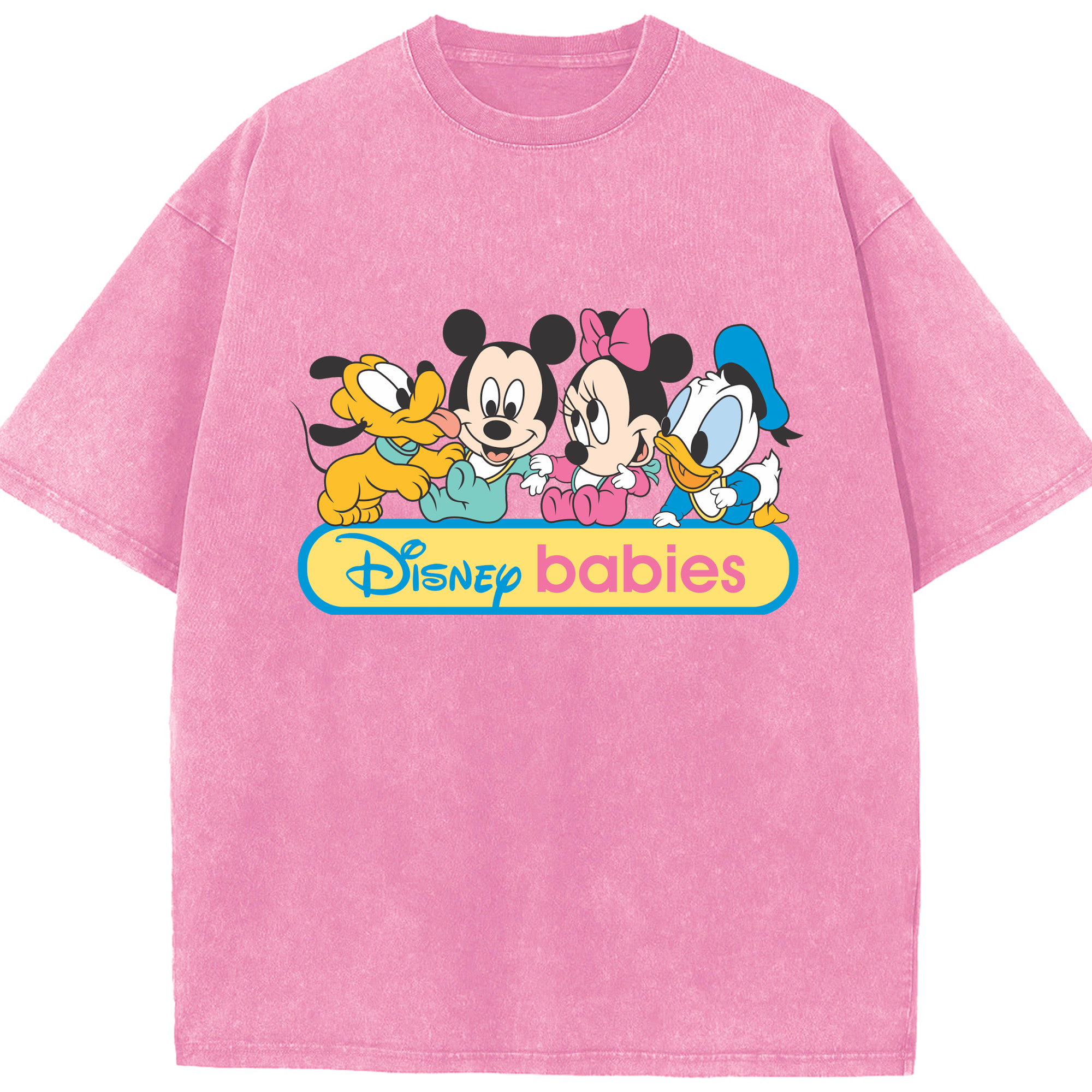 （画像用） ミッキーマウス Mickey Mouse 綿100% ヴィンテージ風 半袖Tシャツ（フロントプリント）